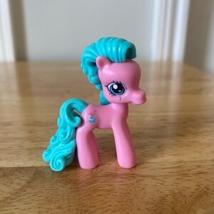 Pink & Teal Pony Figure Kids Toy - Brand Unknown